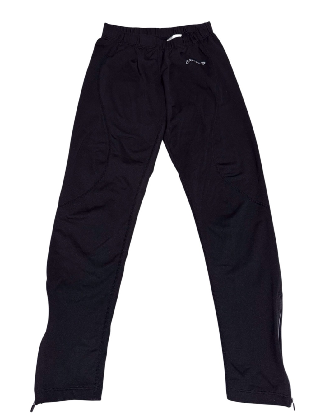 Baleaf Fleece Lined Joggers Zipper Ankle Leggings in Black Size Small